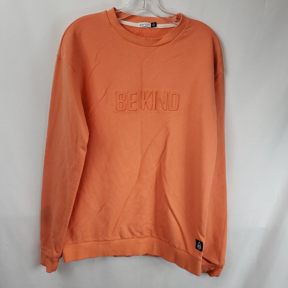 Erain Orange Long Slv BE KING Womens Sweater Sz Medium